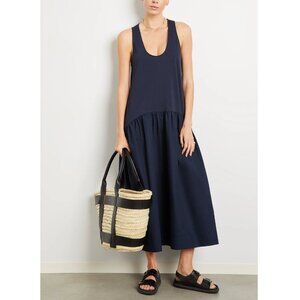 G Label Goop Shannon Maxi Tank Dress Womens 14 Navy Blue Sleeveless Scoop Neck